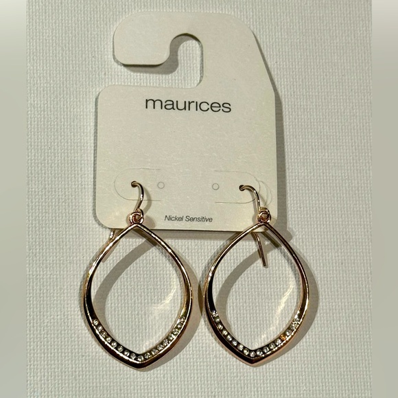 Maurices Elegant Gold Teardrop Earrings - Picture 1 of 2